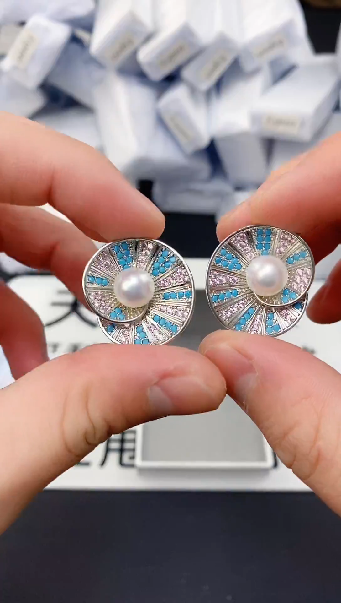 未镶嵌耳饰淡水珍珠ED1057