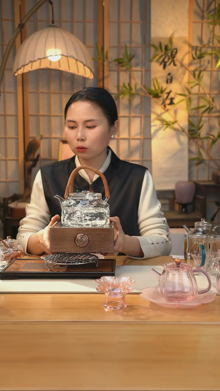 【闪购商品】水立方煮茶壶+胡桃木电陶炉