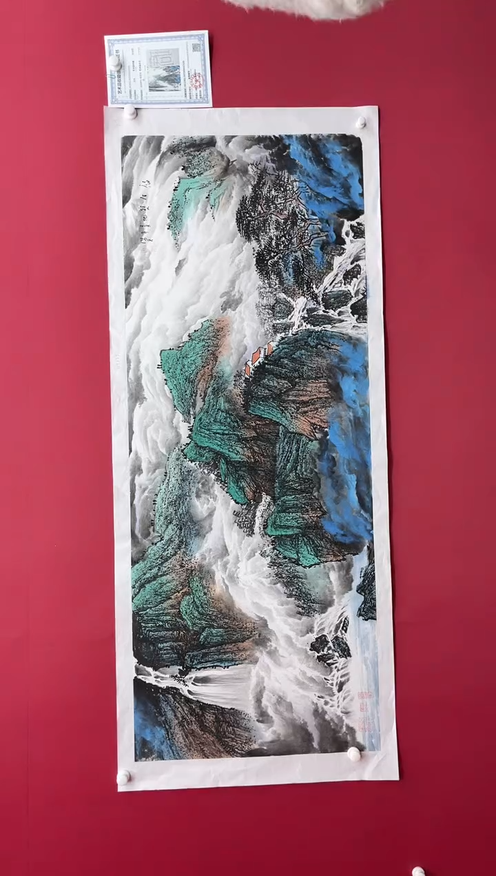 【闪购商品】国画吴-金书原作山水/无框/W不带书