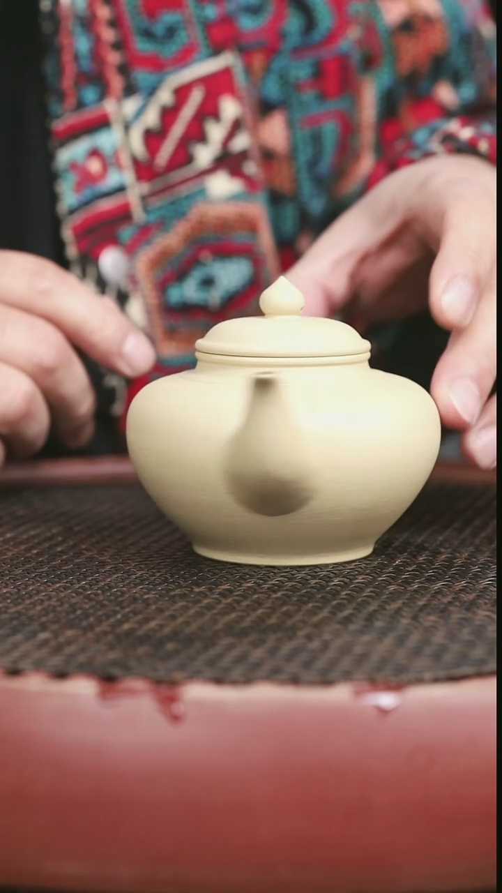 茶壶紫砂21号全手工梨皮绿泥笑樱290CC