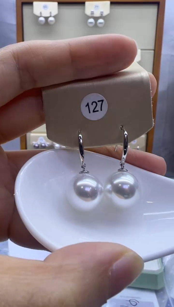 未镶嵌耳饰淡水珍珠127