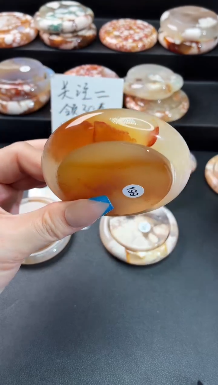 手镯玛瑙/玉髓未镶嵌石英质玉55圈54/55带(赠送镯心)