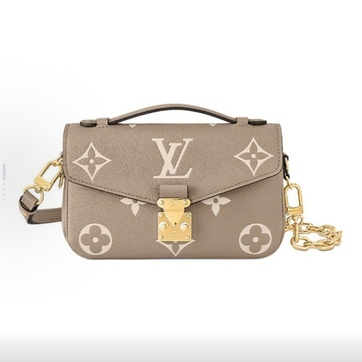 未使用 LouisVuitton/路易威登 新款全皮大象灰小邮差单肩斜挎包