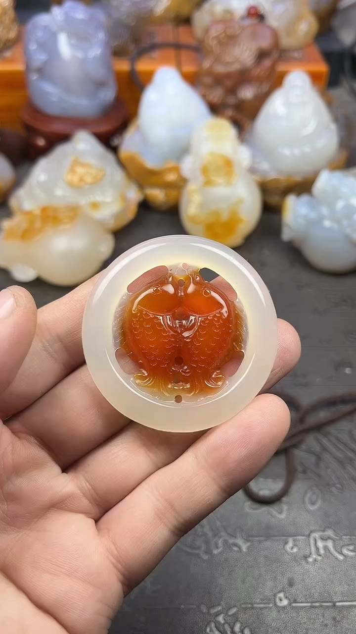 【闪购商品】玛瑙/玉髓吊坠未镶嵌1