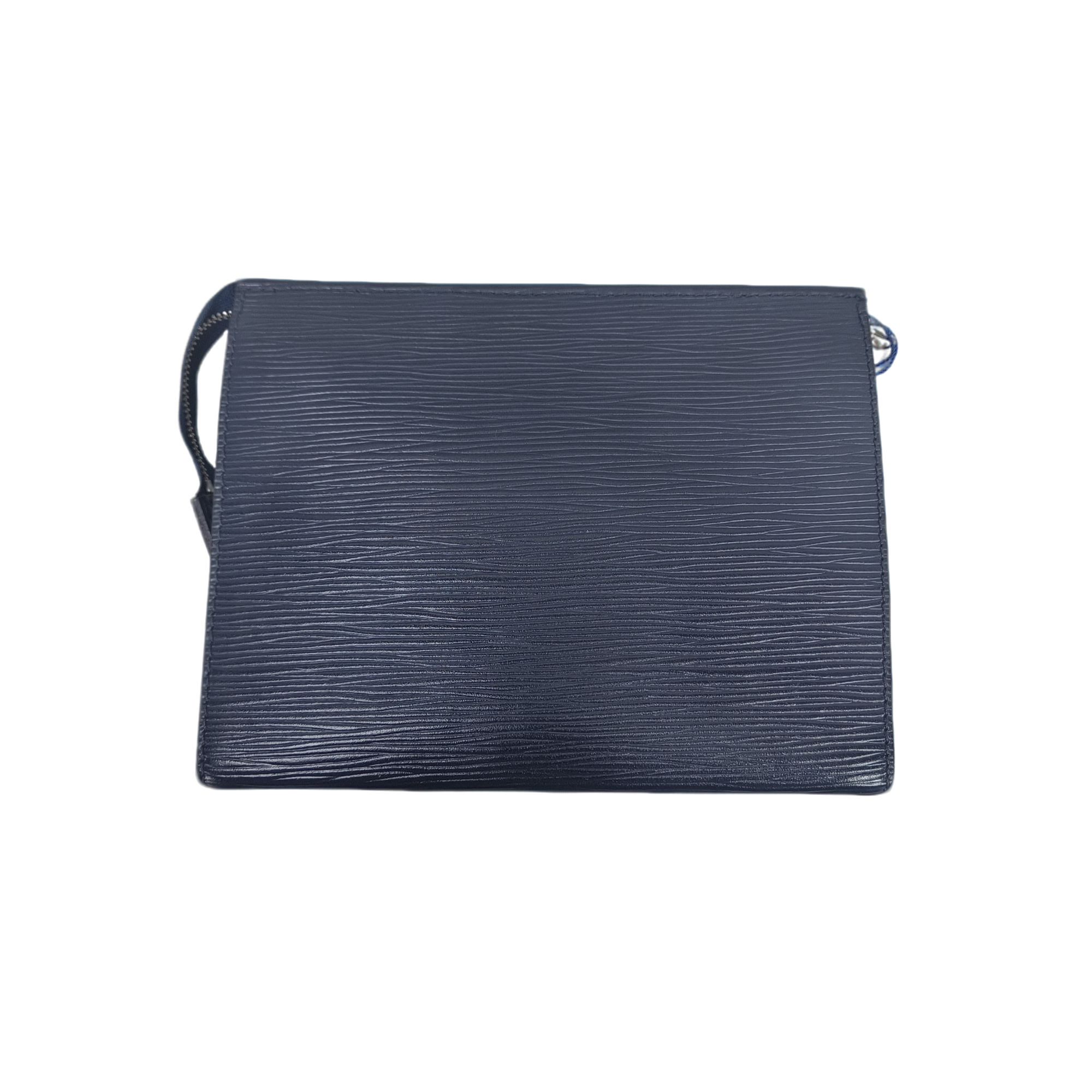 99新 LouisVuitton/路易威登 男包奢侈品深蓝色水波纹手拿包/1097