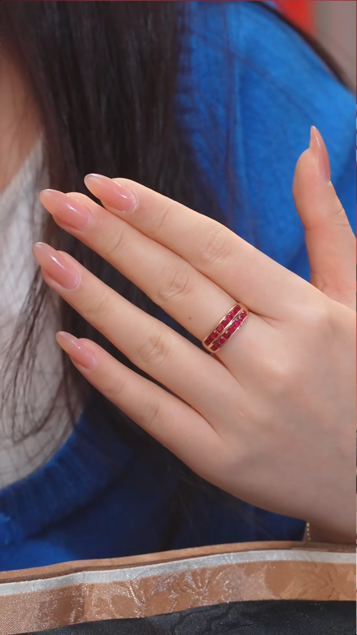 【闪购商品】红宝石戒指18K金镶嵌（2ct）@@S1328