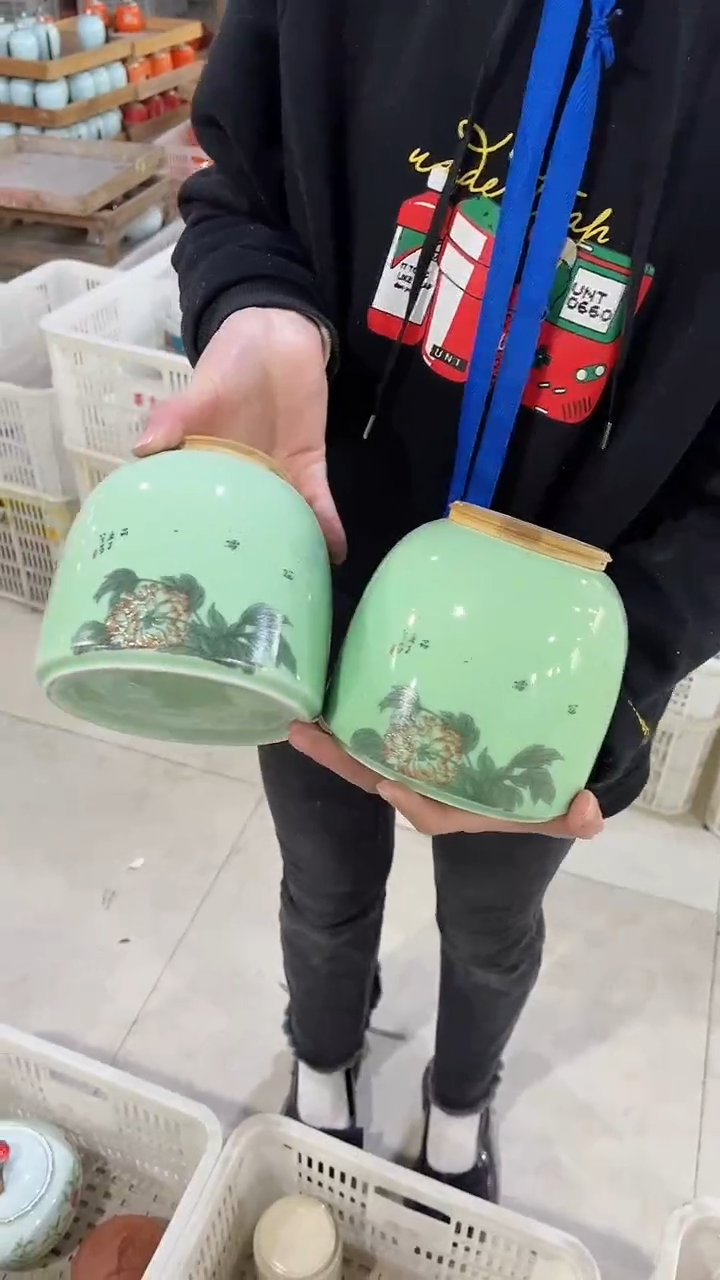 【闪购商品】陶瓷茶叶罐储物密封罐家用绿茶红茶普洱空罐