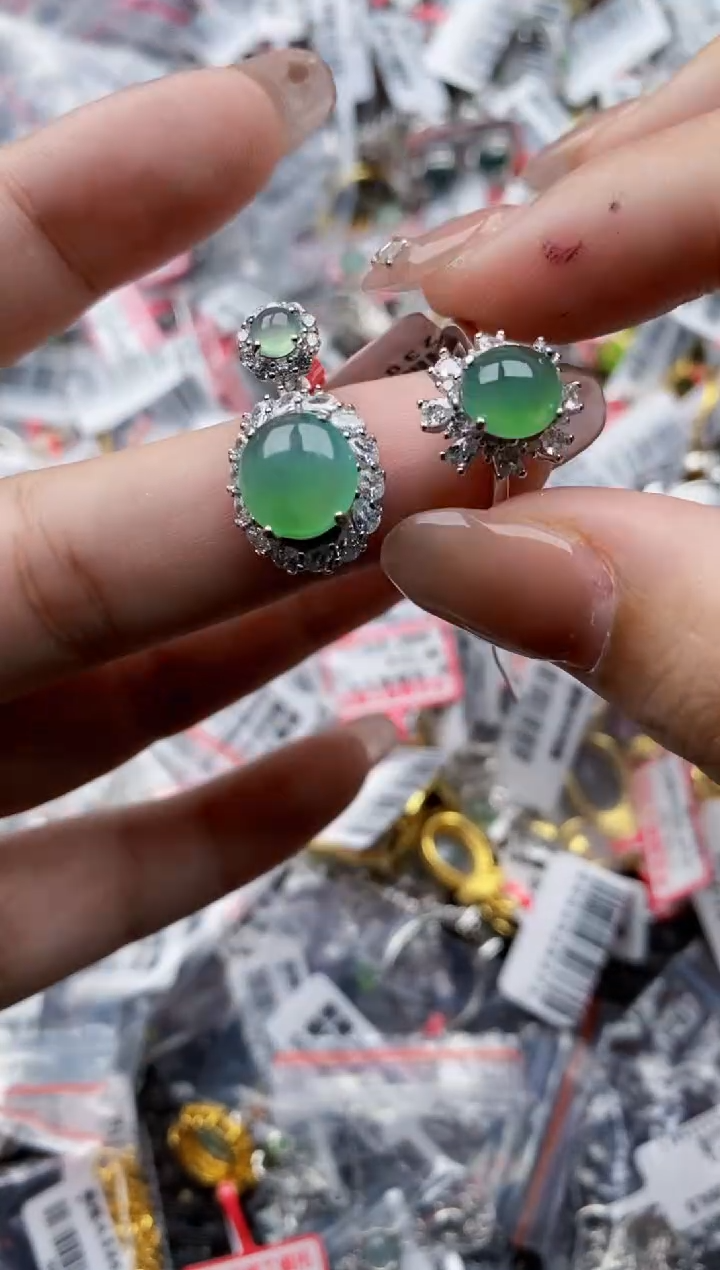 【闪购商品】翡翠戒指银S925镶嵌444444---5