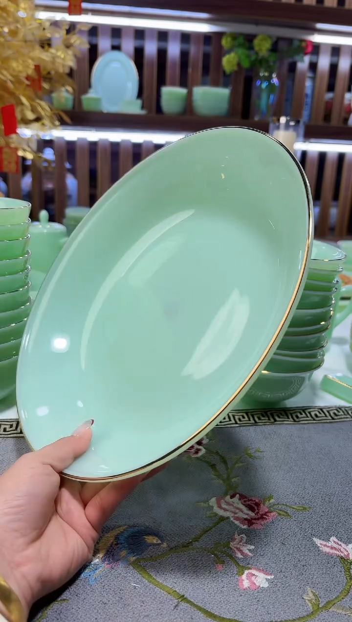 玉瓷12英寸剁椒鱼头盘1只