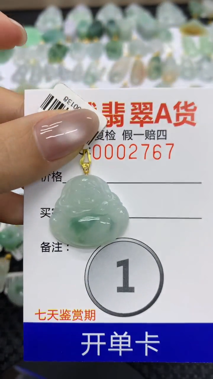 【闪购商品】翡翠颈饰18K金镶嵌11111111111