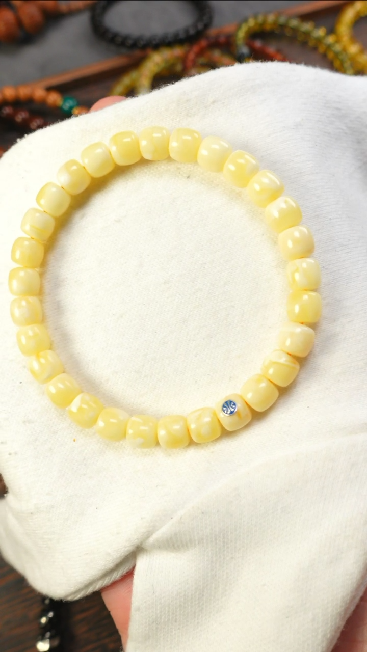 【闪购商品】蜜蜡手链未镶嵌2096/7mm蓝标蜜蜡单圈