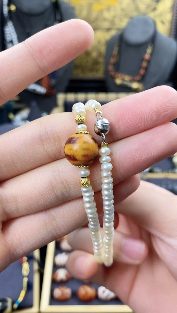 【闪购商品】玛瑙/玉髓颈饰未镶嵌金蟾五闪锁骨链