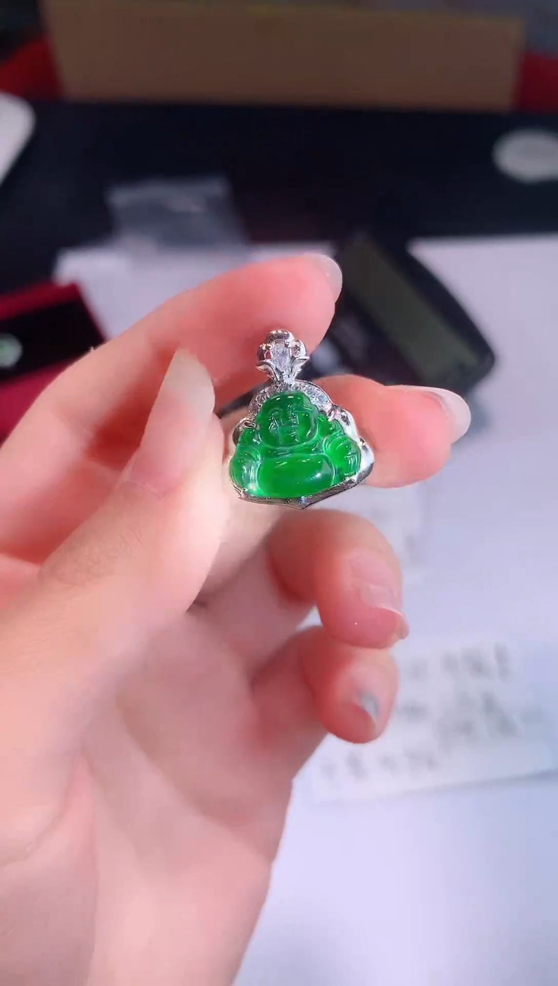 颈饰未镶嵌翡翠0芹0翡翠珠宝757