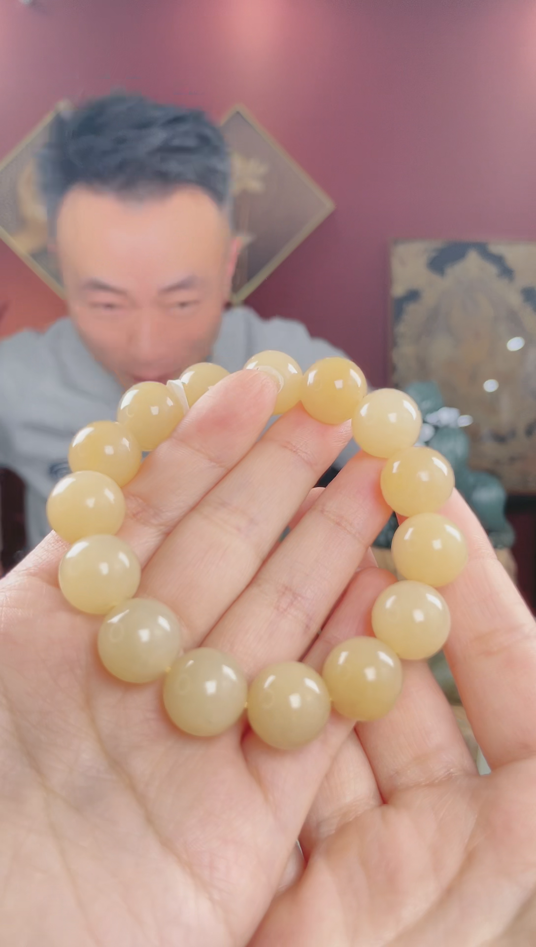 【闪购商品】和田玉（糖玉）手串未镶嵌糖手串