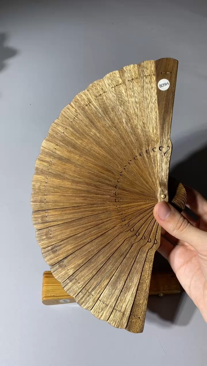 金丝楠809号15cm金丝楠木小叶桢楠扇子