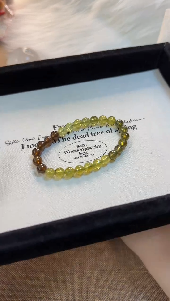 【闪购商品】石榴石（沙弗莱）手串未镶嵌拼色MG0834