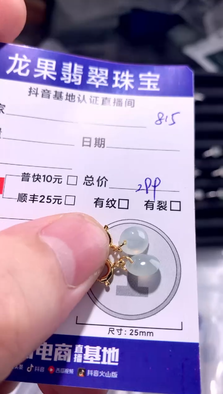 颈饰未镶嵌翡翠蛋面小提溜815