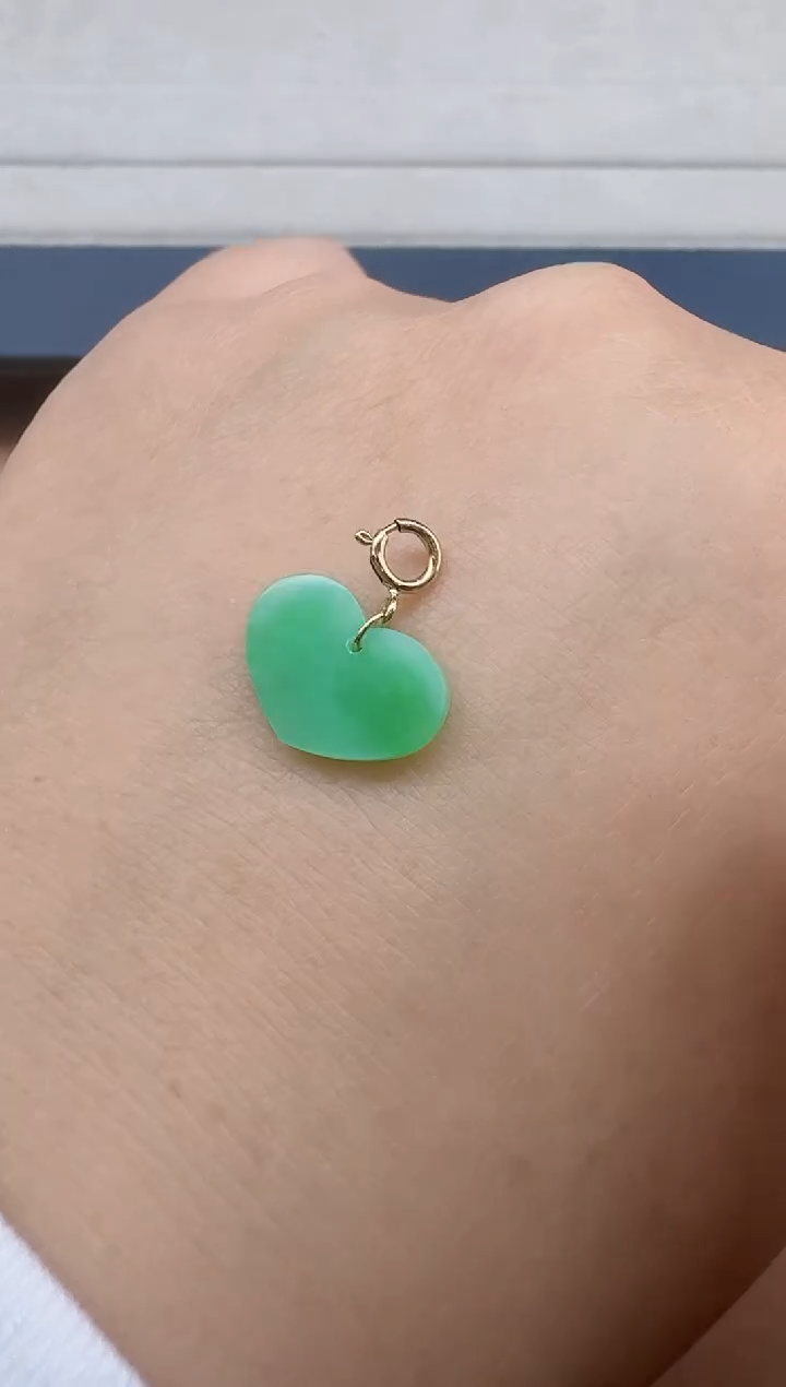 【闪购商品】翡翠颈饰18K金镶嵌心