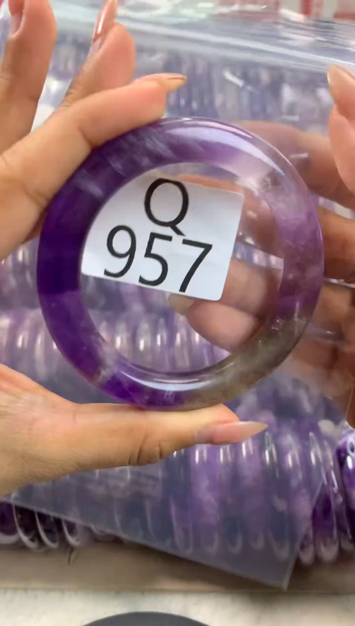 【闪购商品】水晶水晶手镯Q未镶嵌957-54