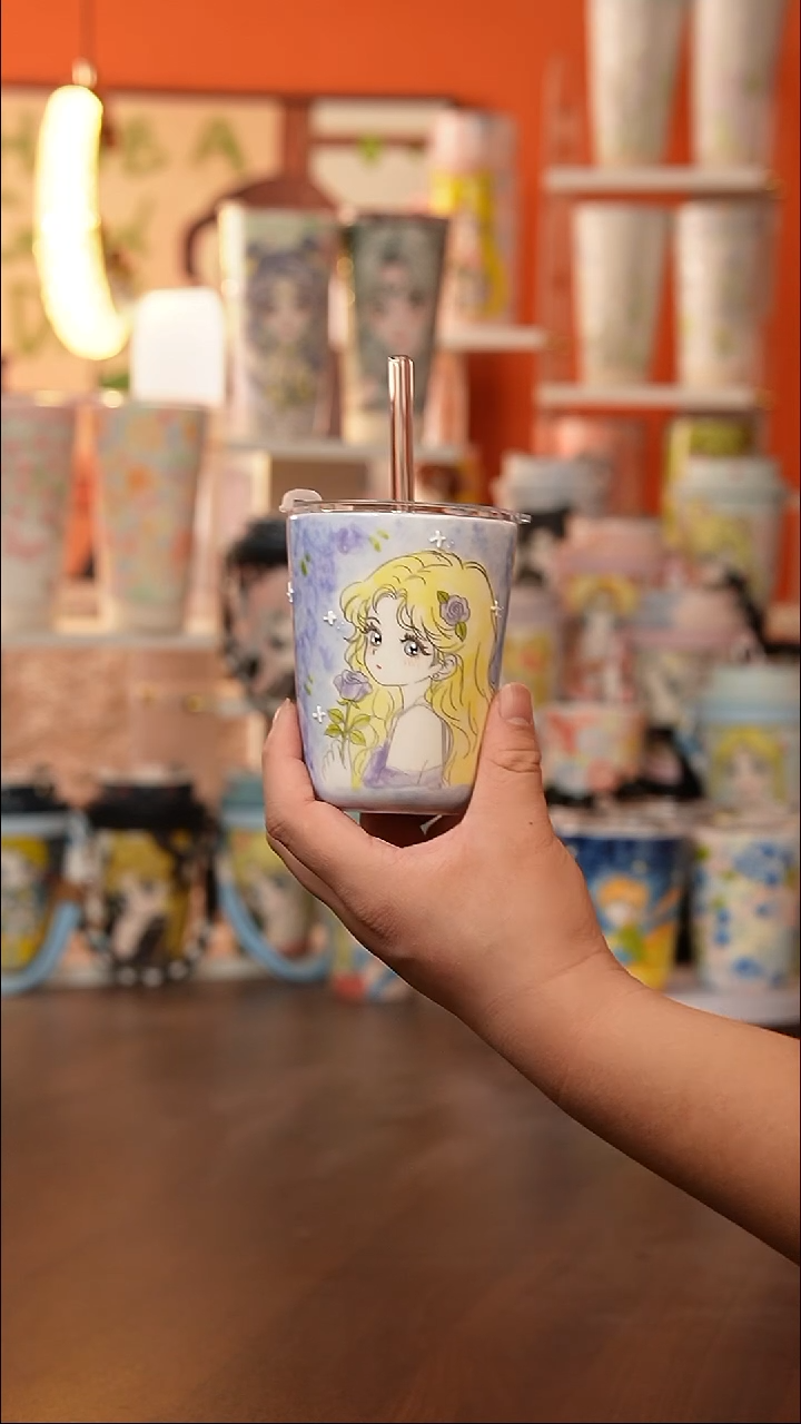 (玉泥）景德镇手工手绘文创陶瓷杯