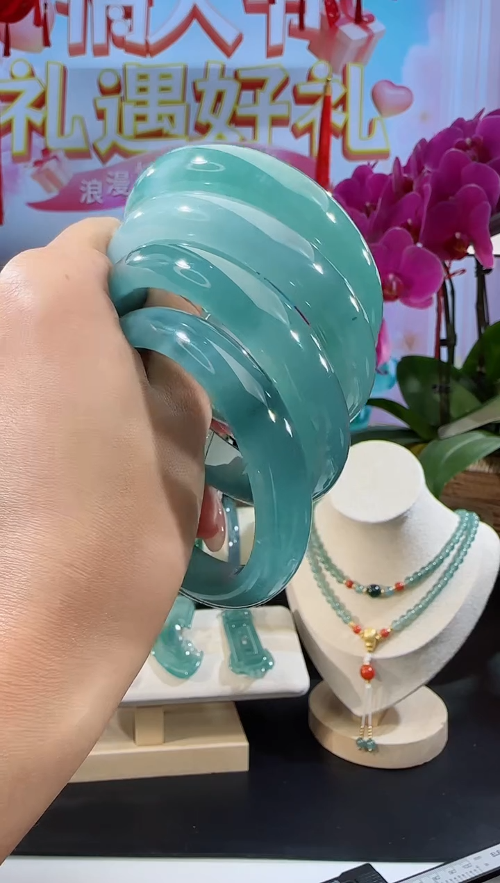 【闪购商品】翡翠手镯未镶嵌圈口可选多样性发一
