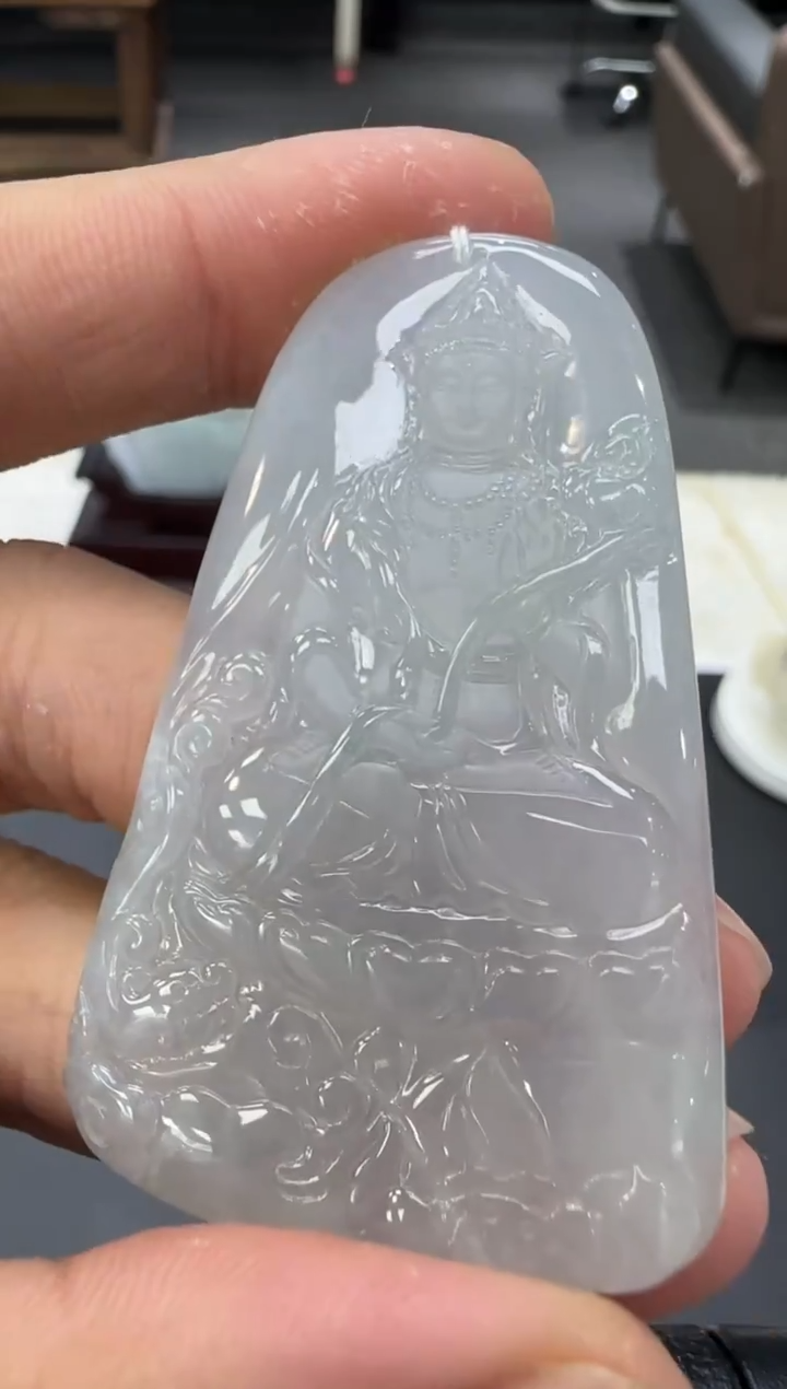 颈饰未镶嵌翡翠顺*舟天然翡翠A货孤品一件 