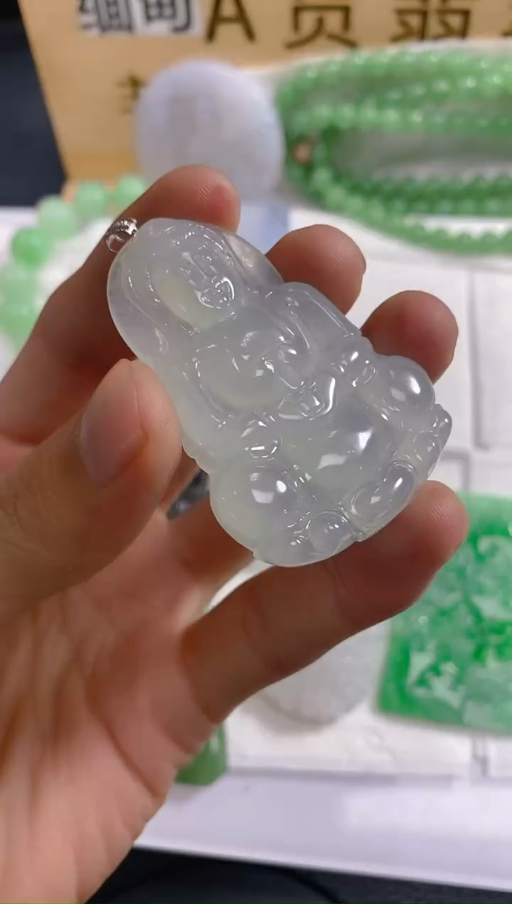 【闪购商品】翡翠颈饰18K金镶嵌LY023178