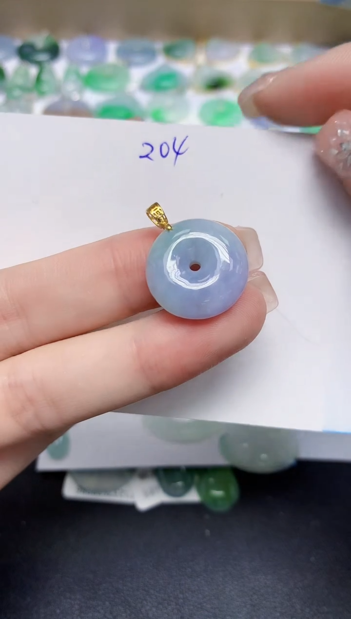 颈饰未镶嵌翡翠天然缅甸翡翠A货翡翠百元以上9元证书费自理