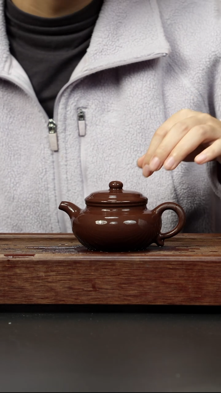 紫砂茶壶老紫泥 仿古