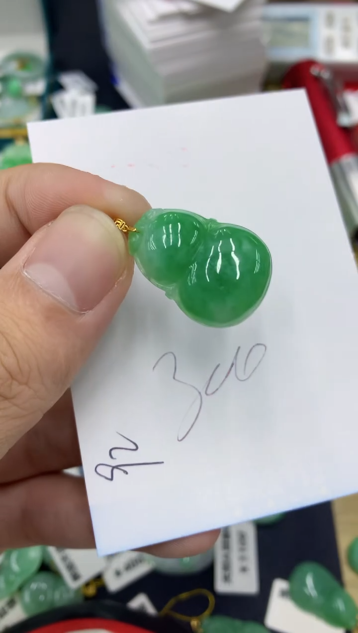 【闪购商品】翡翠颈饰18K金镶嵌号链接1111111