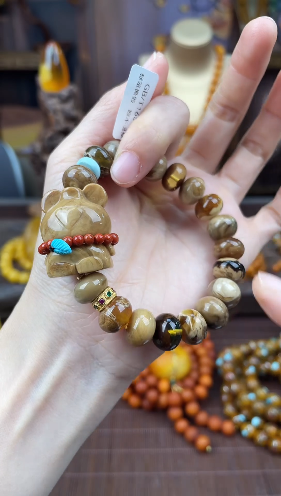 裸石琥珀未镶嵌多样性发货1，假一赔4