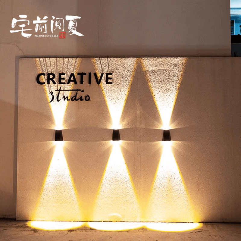 太阳能户外壁灯庭院景观装饰灯别墅阳台花园围墙室外防水洗墙灯