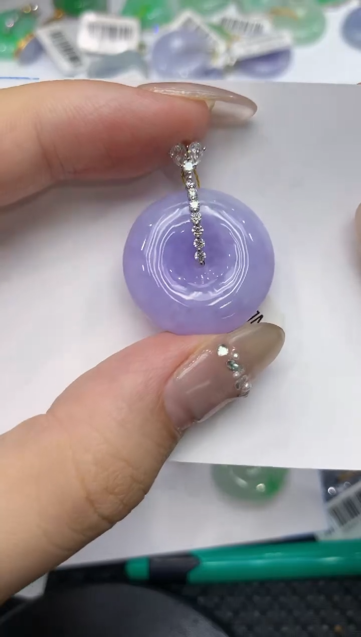 【闪购商品】翡翠颈饰18K金镶嵌222222222