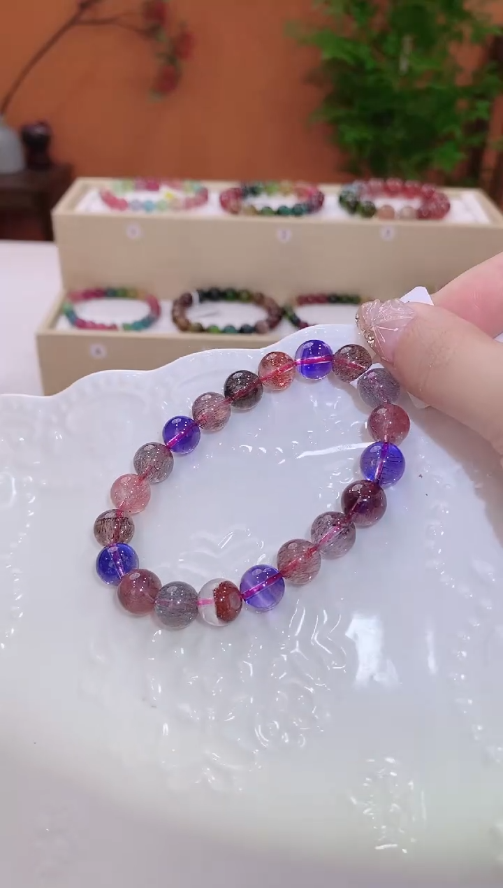 【闪购商品】水晶手链未镶嵌超七单圈9.5*多样性发货一件