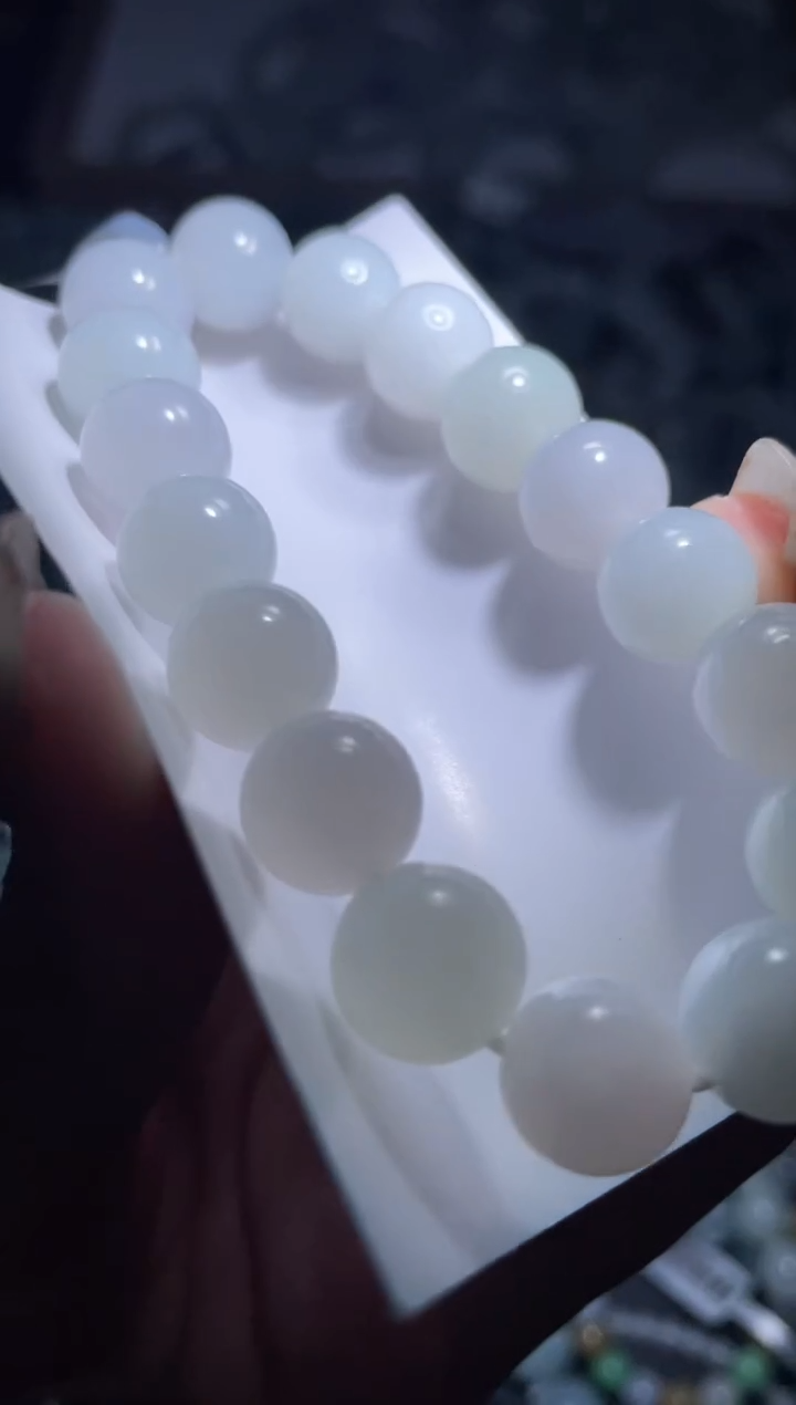 【闪购商品】定制翡翠未镶嵌天然缅甸A货翡翠手串4