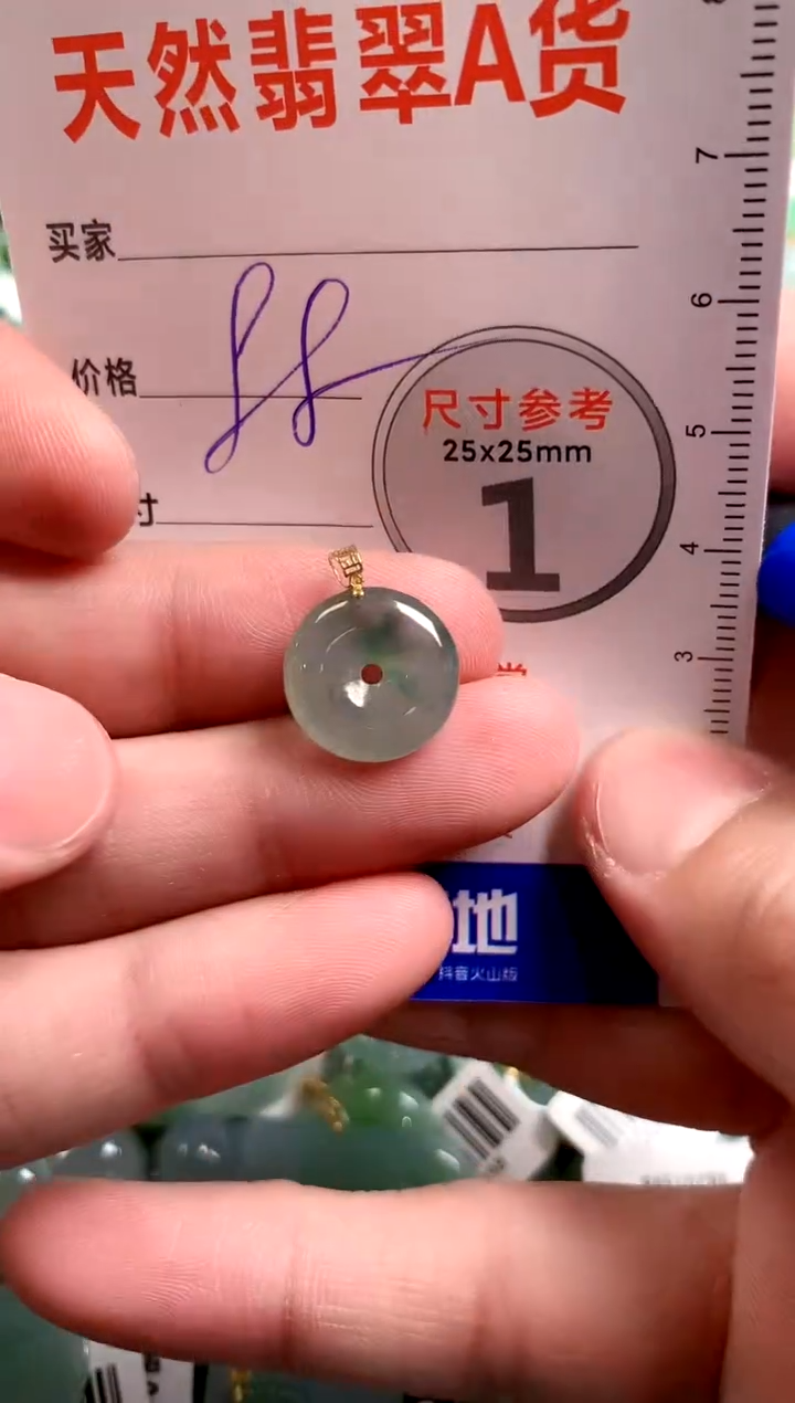 【闪购商品】翡翠颈饰18K金镶嵌14007326