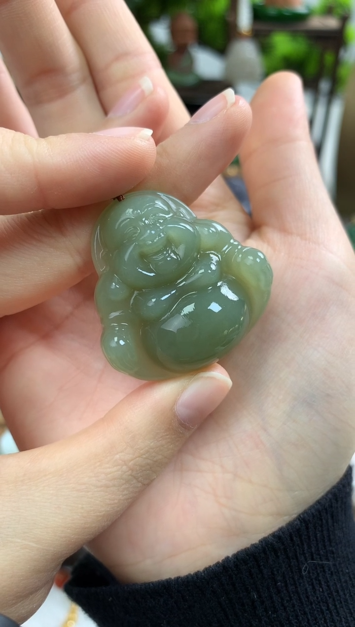 【闪购商品】和田玉颈饰未镶嵌吊坠35mm