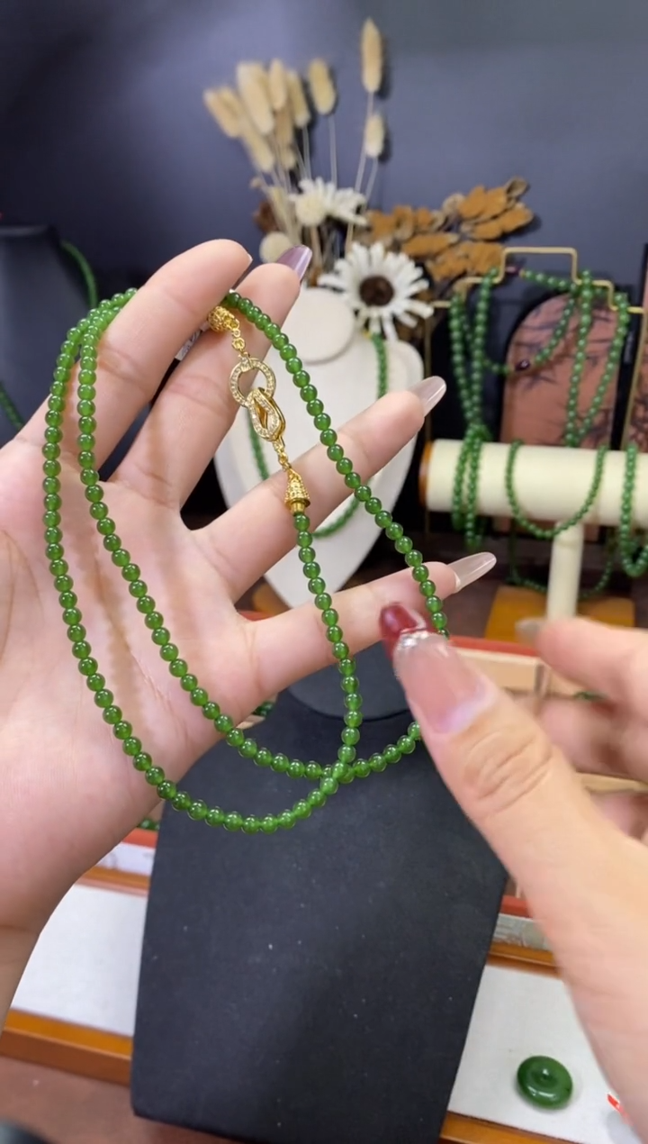 【闪购商品】和田玉（碧玉）颈饰未镶嵌4