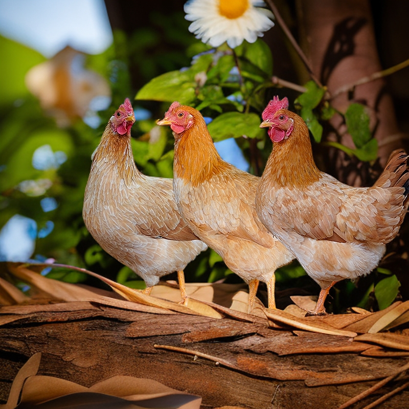 3只小母鸡 跑山鸡 走地鸡【宠物鸡】 京东/顺丰包邮