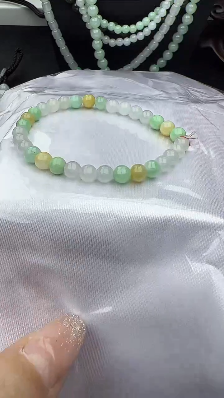 未镶嵌手串翡翠玉珠