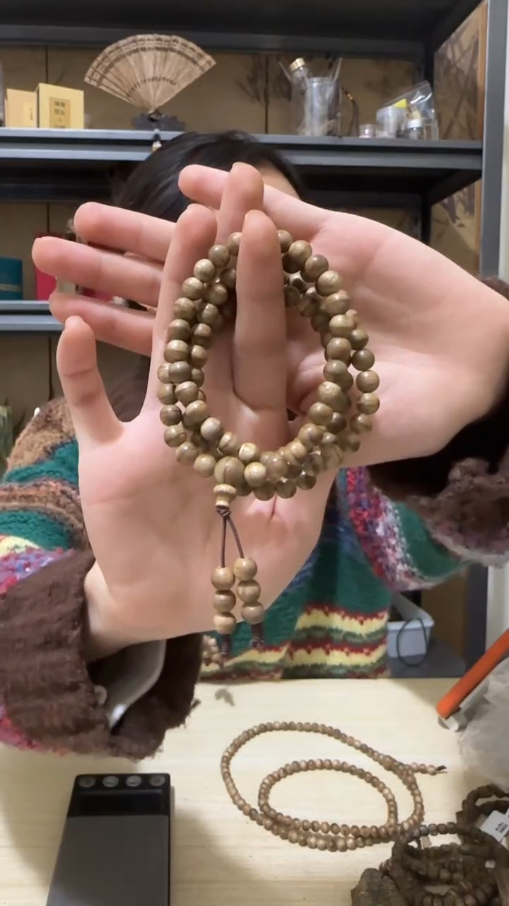 【闪购商品】沉香手串5号富国岛野料多圈手串多样性发一条卡7