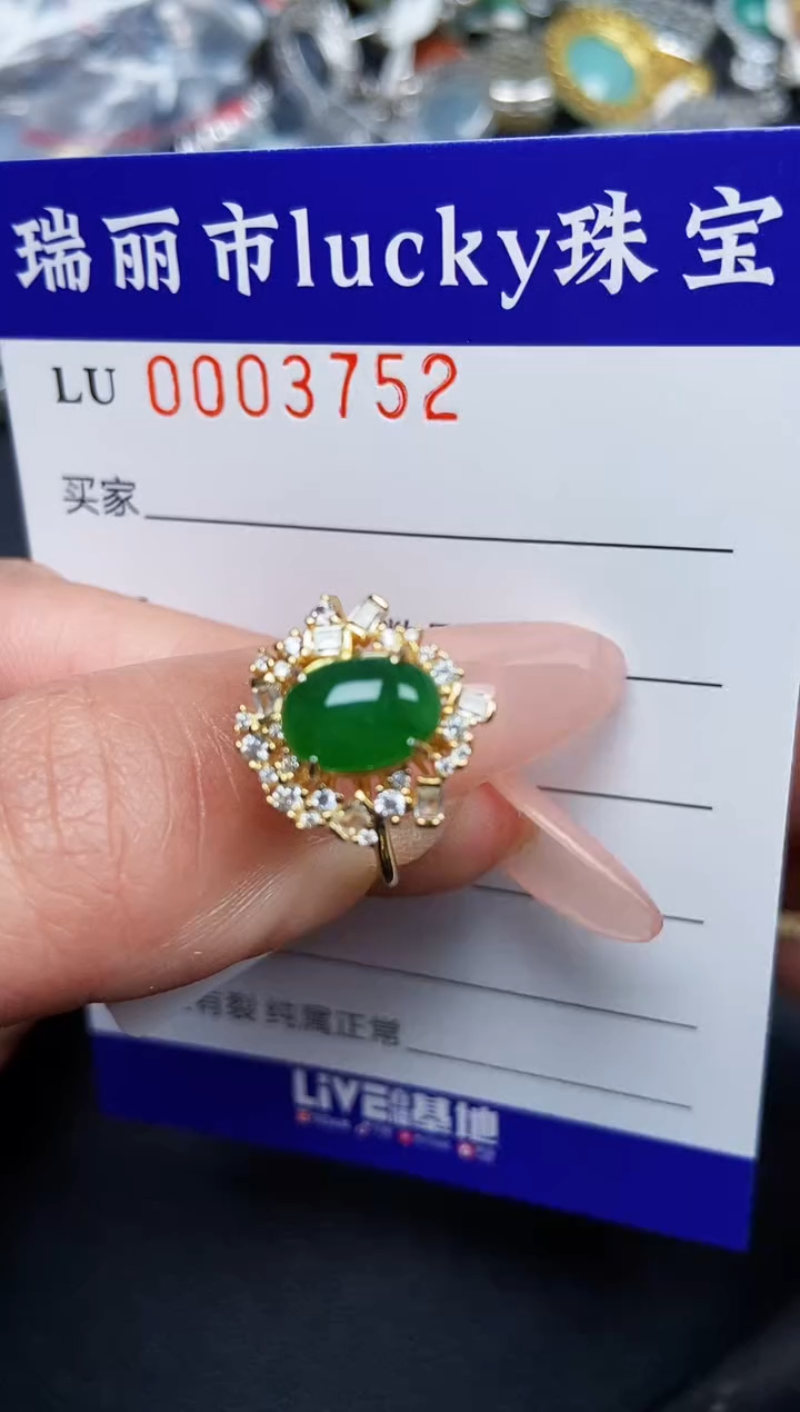 【闪购商品】翡翠颈饰银S925镶嵌3752