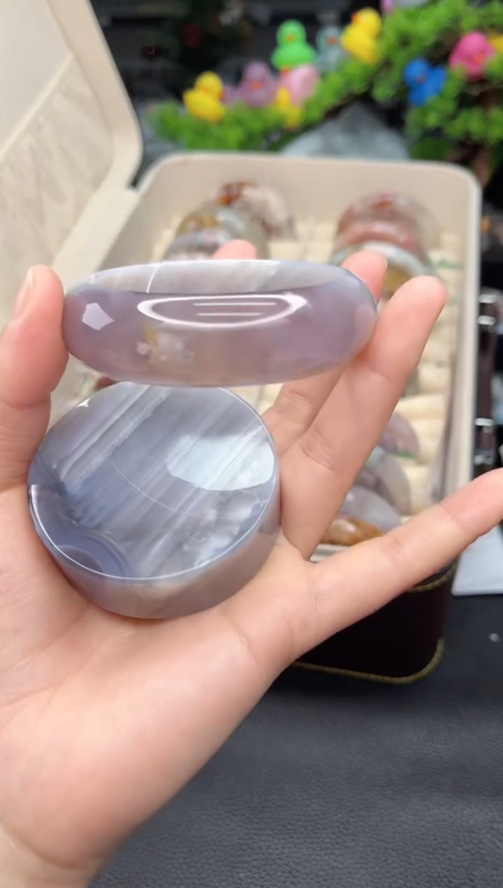 石英质玉未镶嵌手镯59圈口 （赠品镯心）6681170