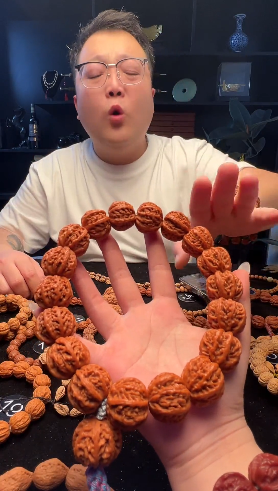 手串文玩核桃粗筋火焰