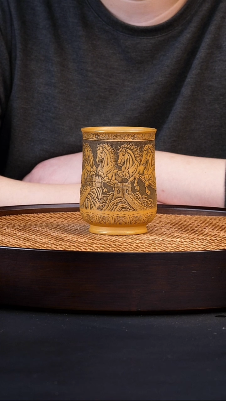 茶杯紫砂宜兴全手工原矿紫砂杯