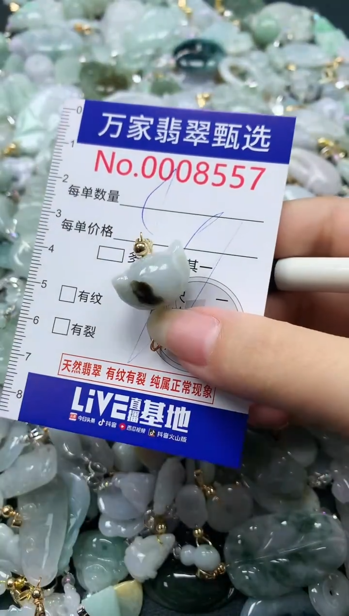 吊坠(不含链)未镶嵌翡翠8557