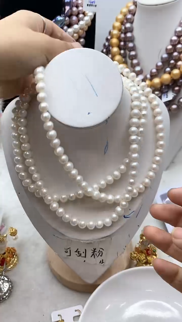 【闪购商品】淡水珍珠颈饰钛钢57