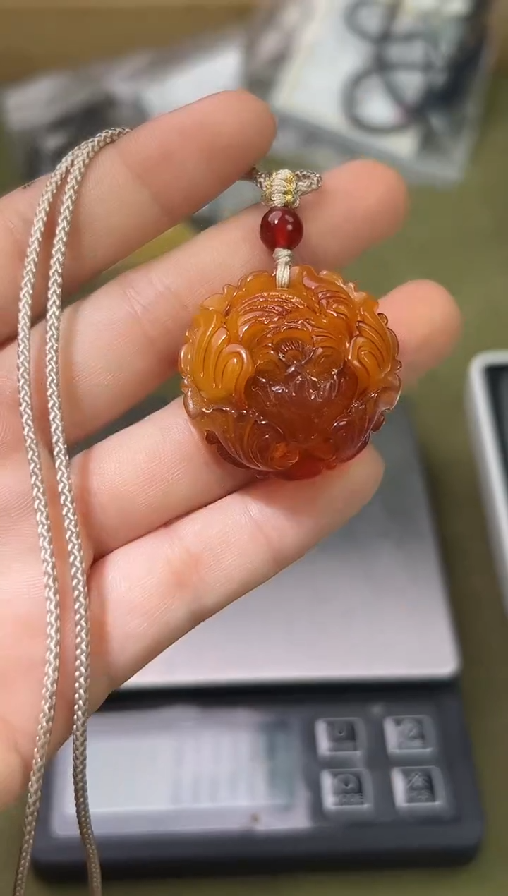 裸石琥珀未镶嵌琥珀蜜蜡吊坠