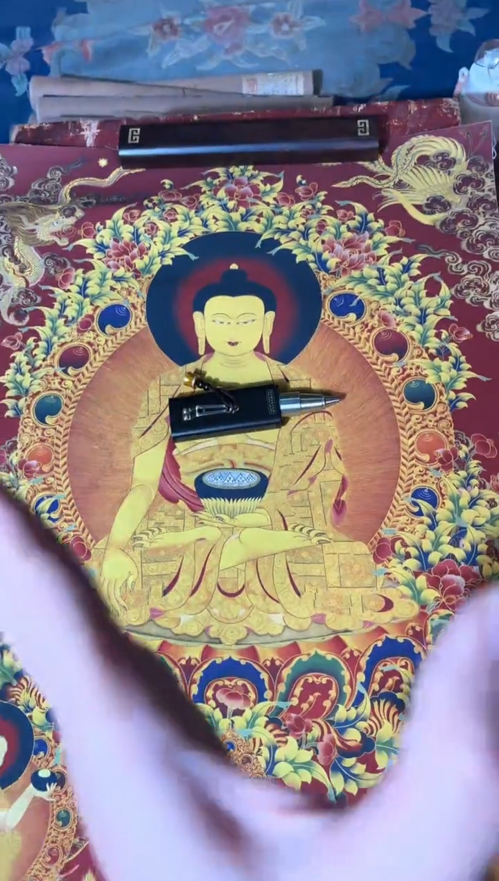 卷轴画龙妹唐卡直播tk16