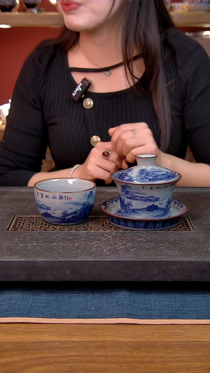 简装家用款2件套 老陶泥开片纹陶瓷茶具